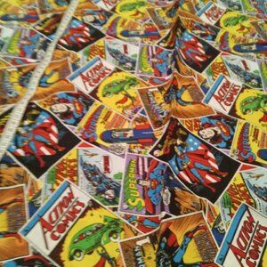 Poplin fabrics with comic book patterns (end of batch)